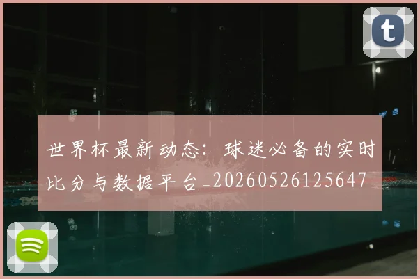 世界杯最新动态：球迷必备的实时比分与数据平台_20260526125647